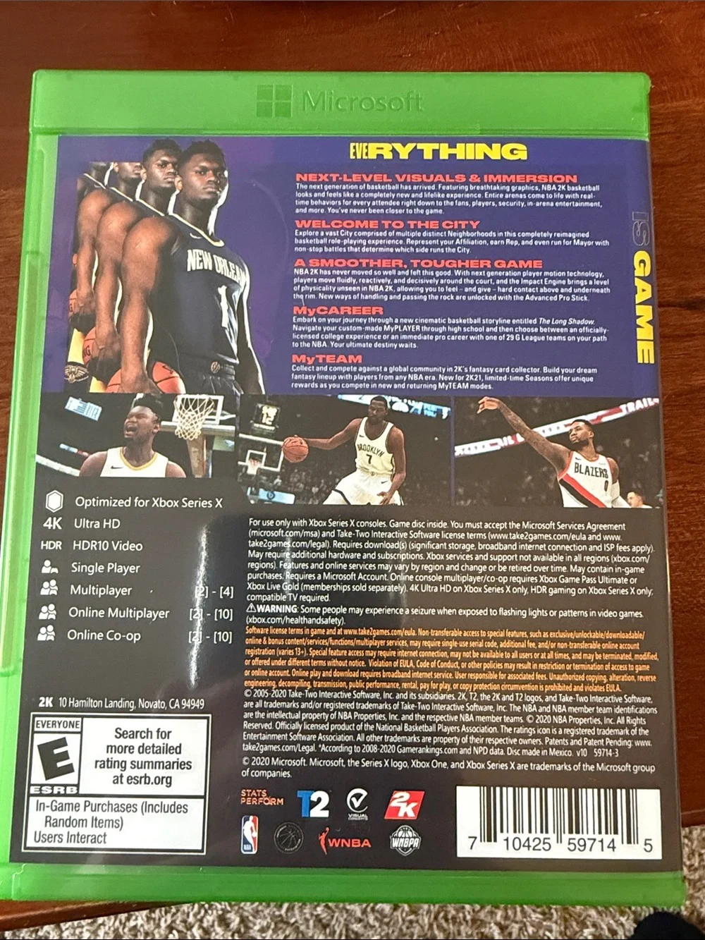 NBA 2K21 Zion Williamson Edition - Green Case